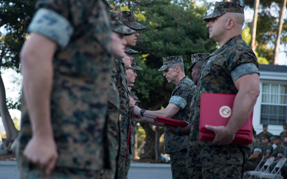 1st MARDIV Morning Colors Ceremony