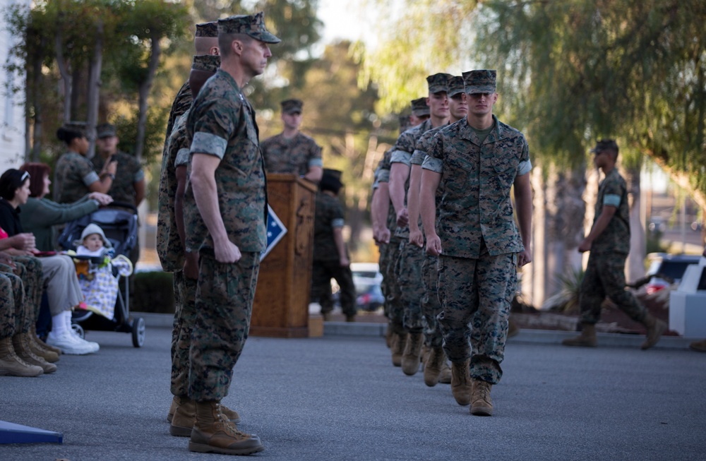 1st MARDIV Morning Colors Ceremony