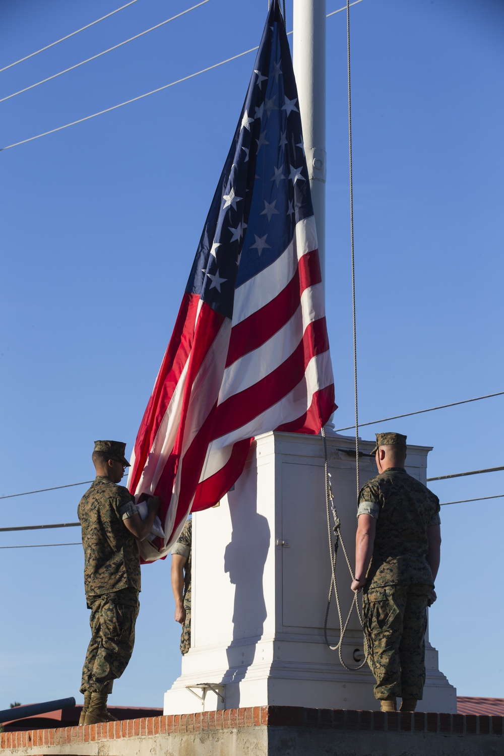 1st MARDIV Morning Colors Ceremony