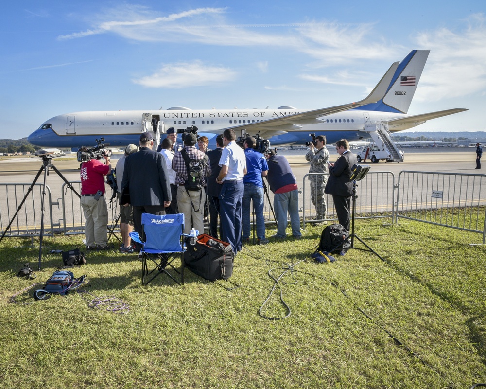 Col. Scott Grant Addresses Local Media