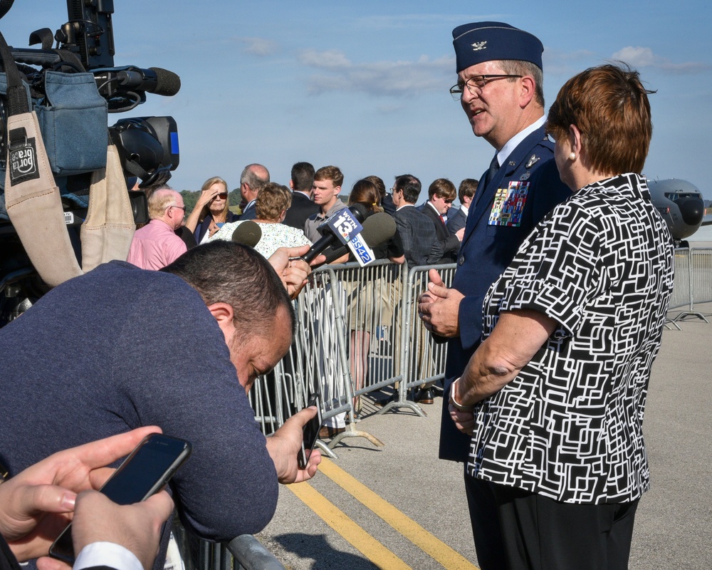 Col. Scott Grant Addresses Local Media