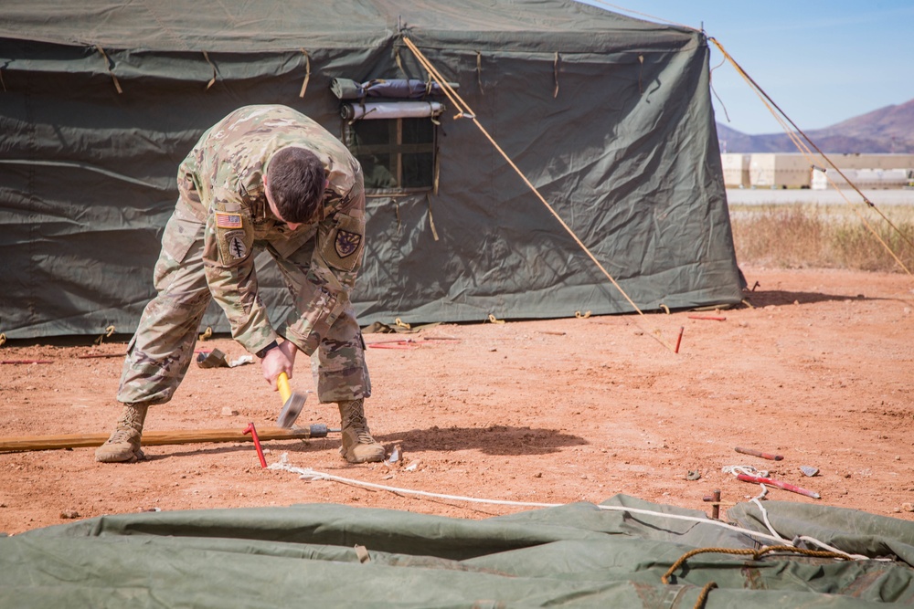 Operation Faithful Patriot Soldiers Setup at Fort Huachuca