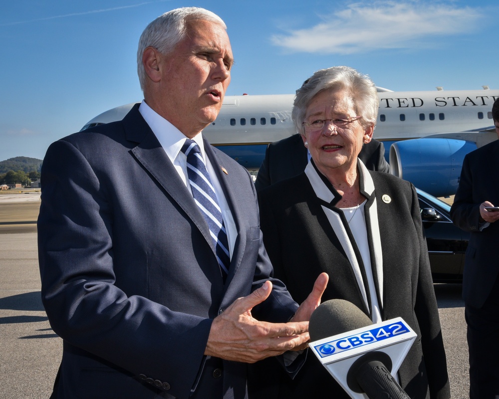 Vice President Pence and Alabama Governor Ivey Addresses Local Media