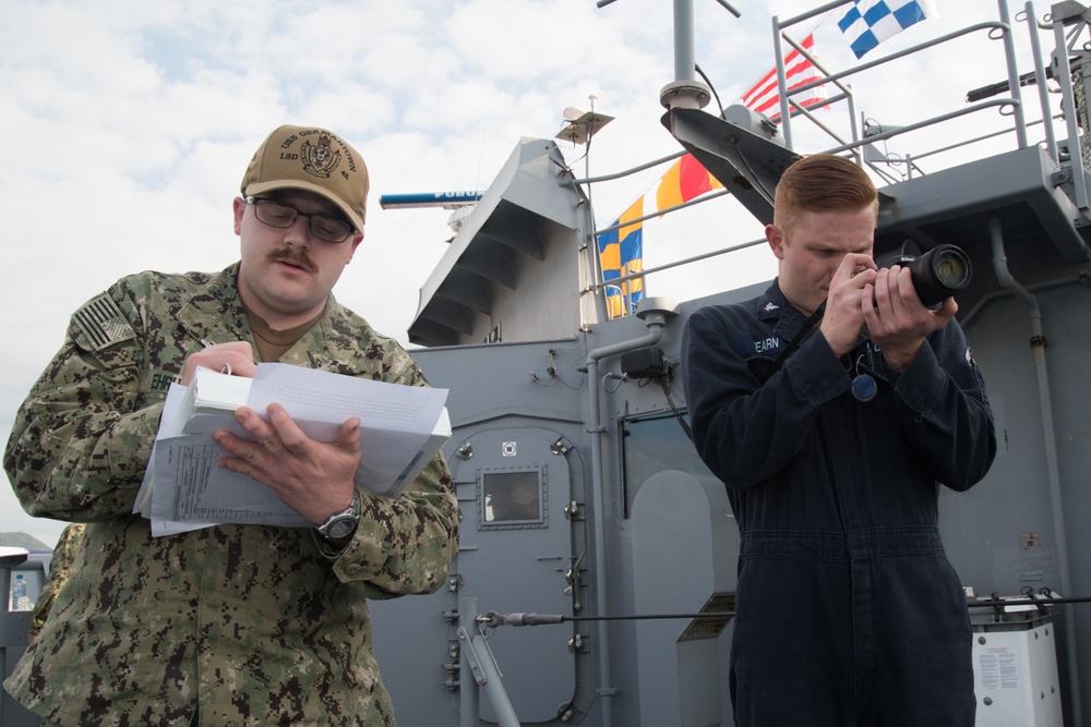 USS Germantown Training