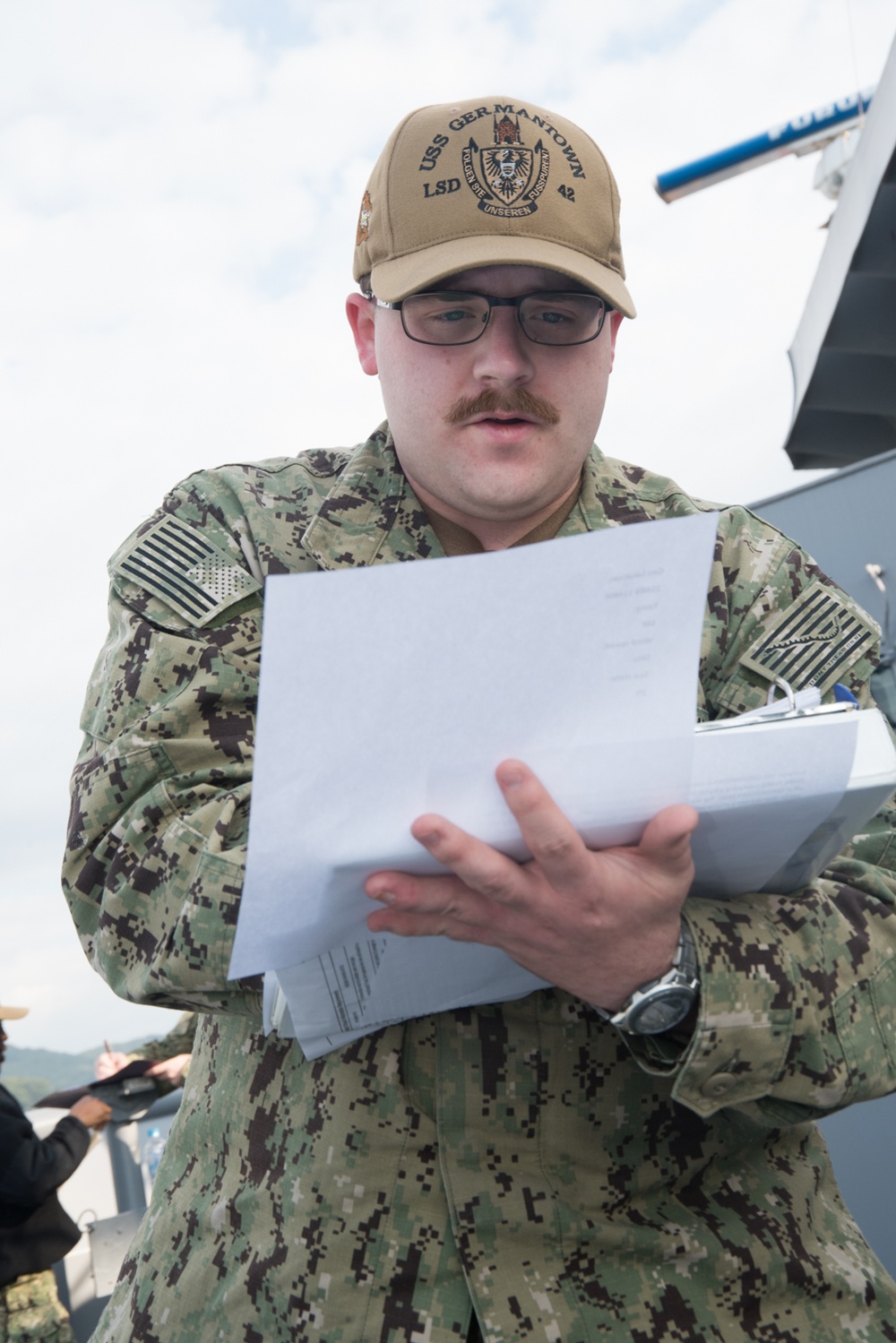 USS Germantown Training