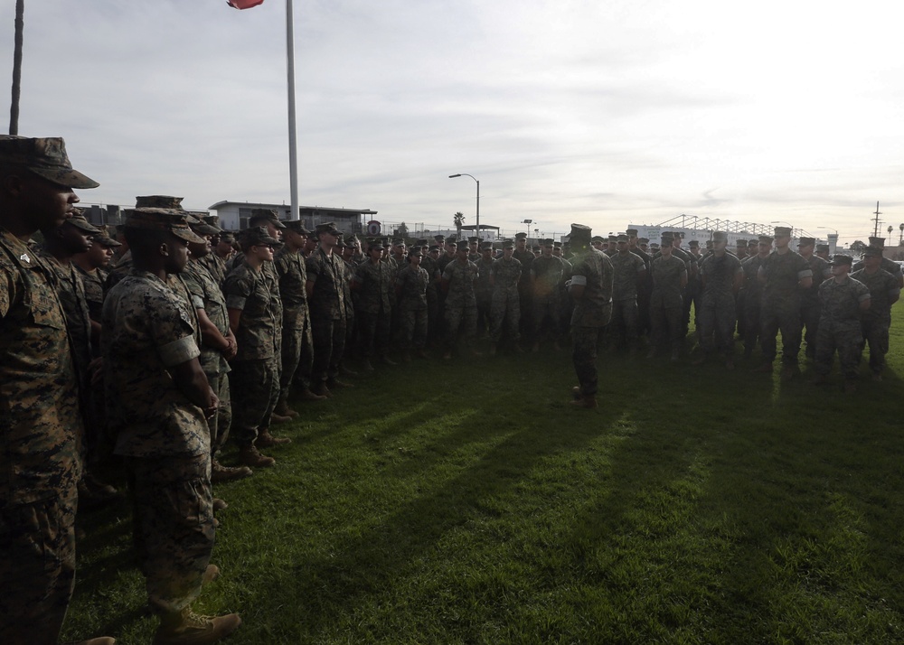 Sgt. Maj. Green greets 3rd MAW