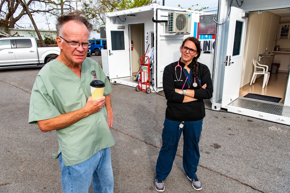 Americares Sets Up Free Clinic For Hurricane Michael Survivors