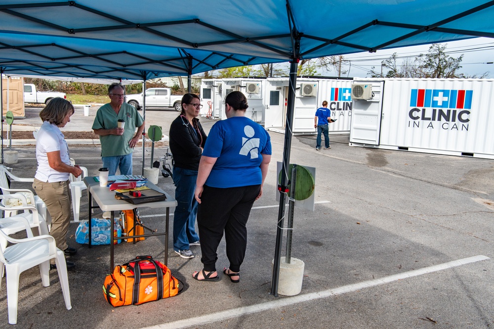 Americares Sets Up Free Clinic For Hurricane Michael Survivors