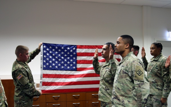 102d SSB Soldiers re-enlist