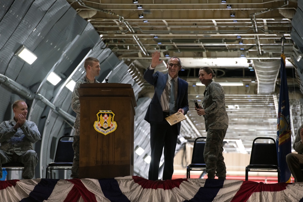 105th AW hosts C-5M closeout ceremony