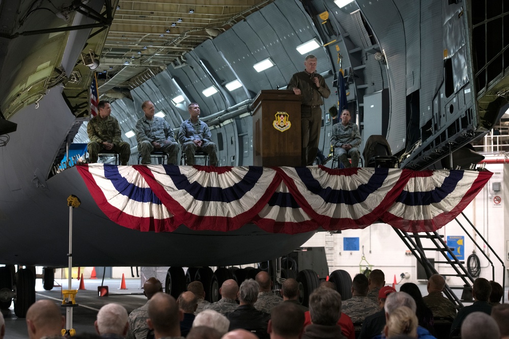 105th AW hosts C-5M closeout ceremony