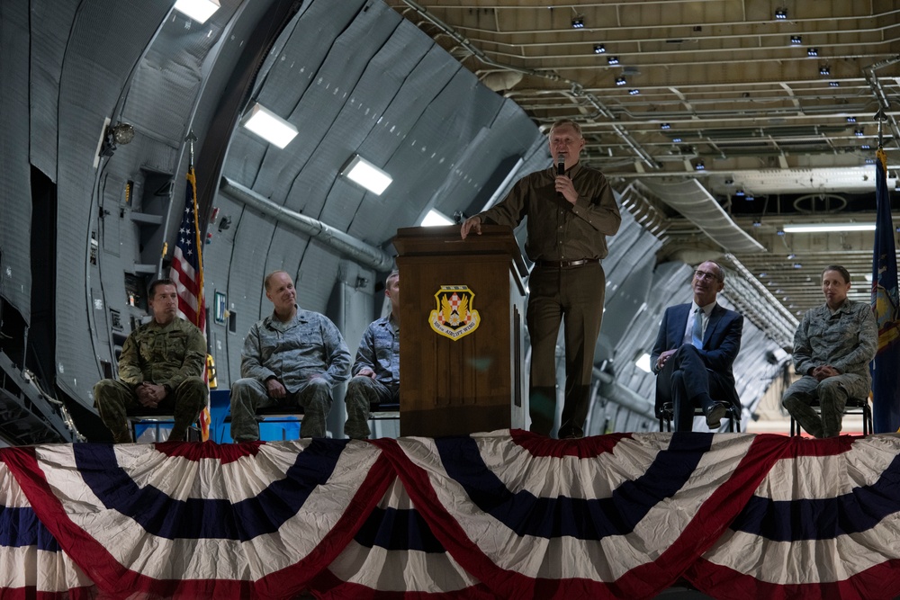 105th AW hosts C-5M closeout ceremony