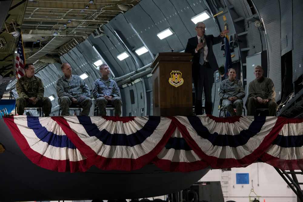 105th AW hosts C-5M closeout ceremony