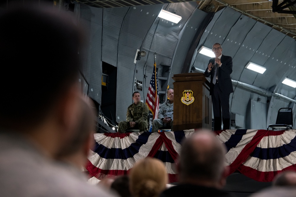 105th AW hosts C-5M closeout ceremony