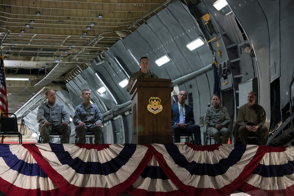 105th AW hosts C-5M closeout ceremony