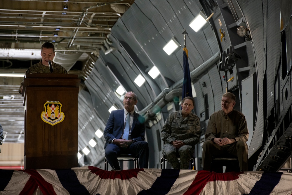 105th AW hosts C-5M closeout ceremony