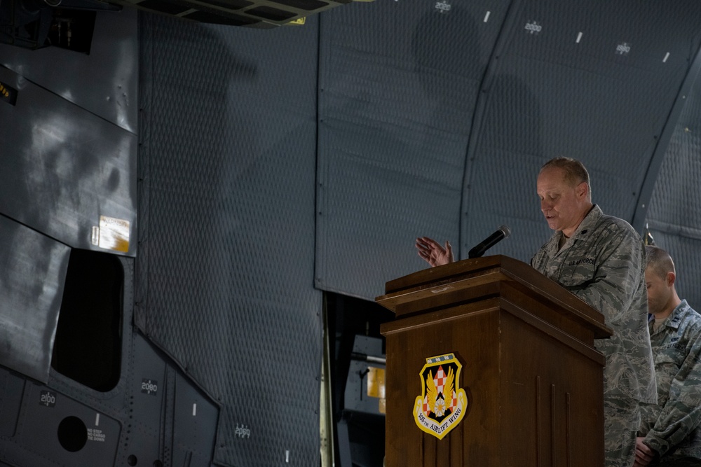 105th AW hosts C-5M closeout ceremony