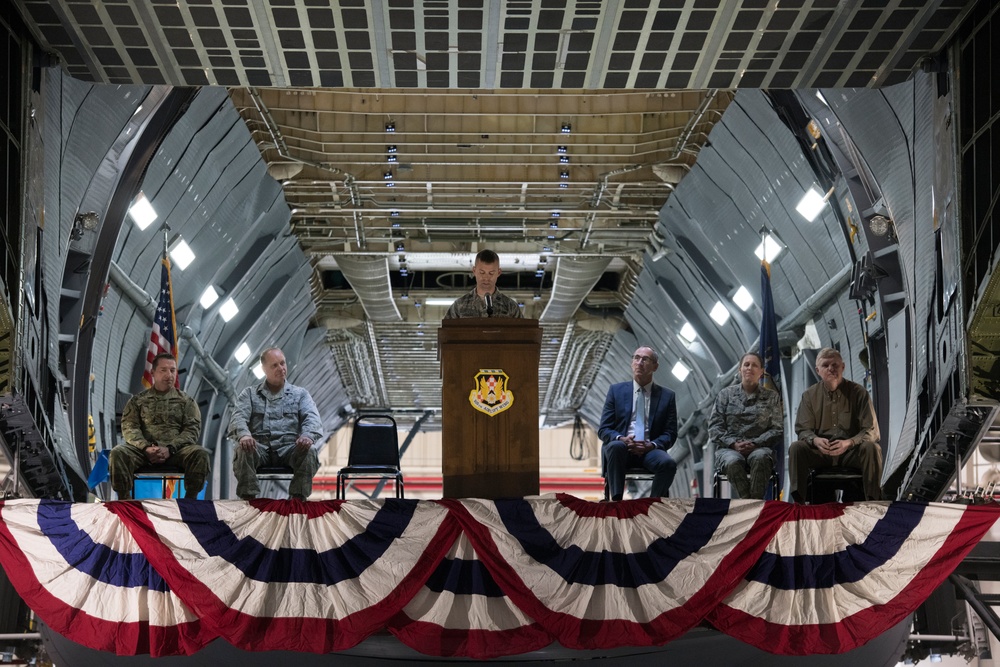 105th AW hosts C-5M closeout ceremony