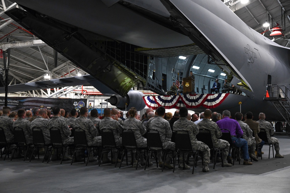 105th AW hosts C-5M closeout ceremony