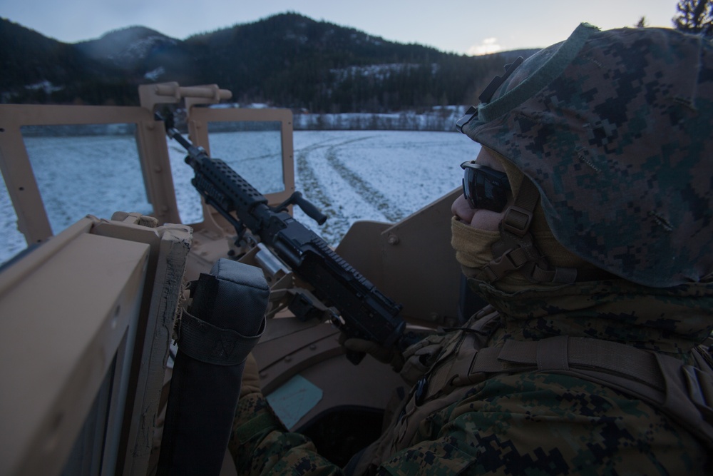 Marines Establish Position for Bridge Crossing in Norway