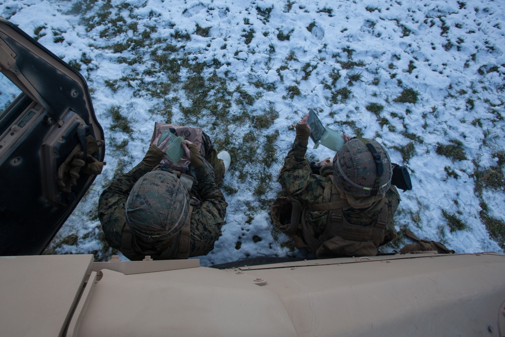 Marines Establish Position for Bridge Crossing in Norway