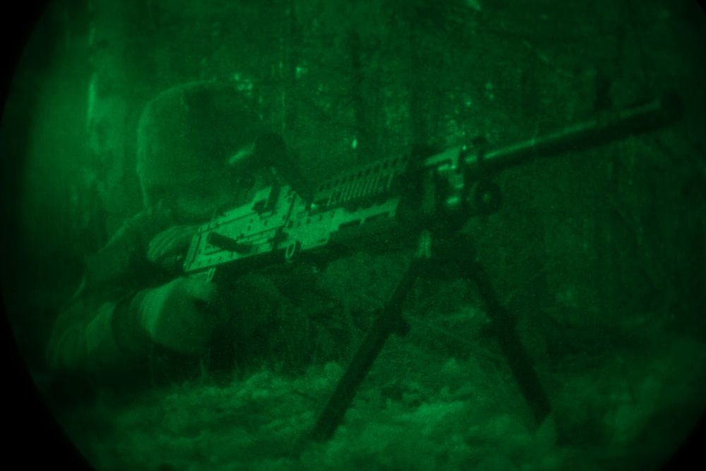Marines Establish Position for Bridge Crossing in Norway