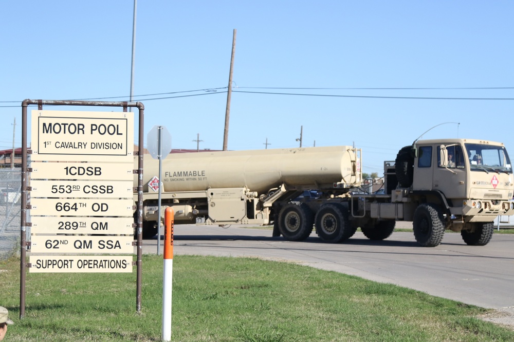 1st Cavalry Division Soldiers depart Fort Hood in support of Operation Faithful Patriot