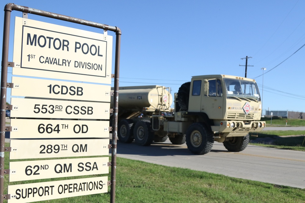 1st Cavalry Division Soldiers depart Fort Hood in support of Operation Faithful Patriot