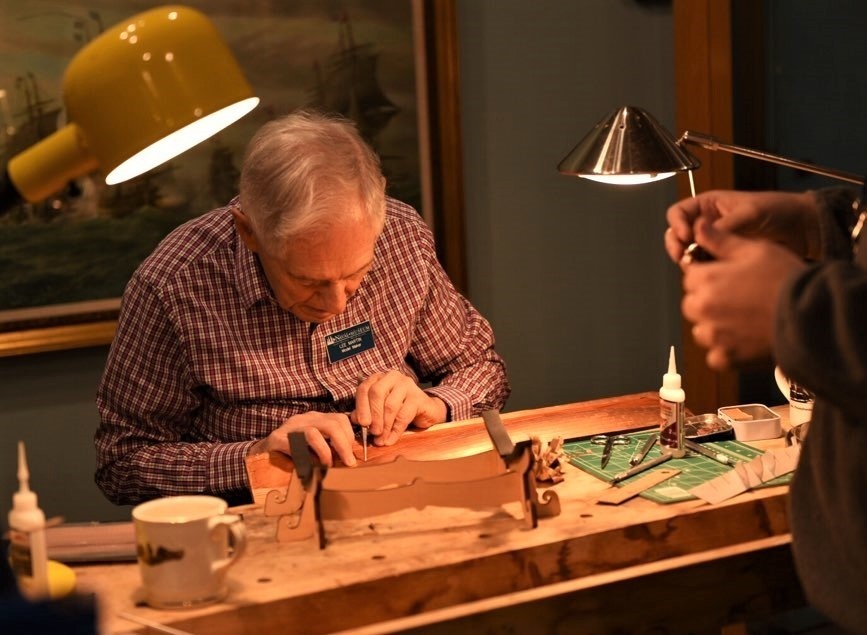 Model Shipbuilders at Naval Museum