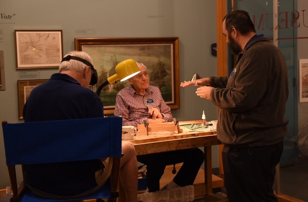 Model Shipbuilders at Naval Museum