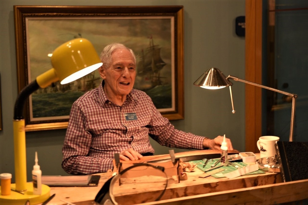 Model Shipbuilder at Naval Museum