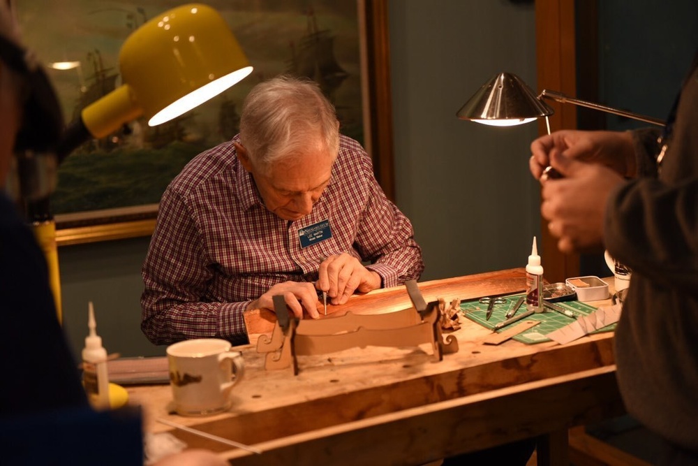 Model Shipbuilders at Naval Museum