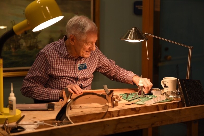 Model Shipbuilders at Naval Museum