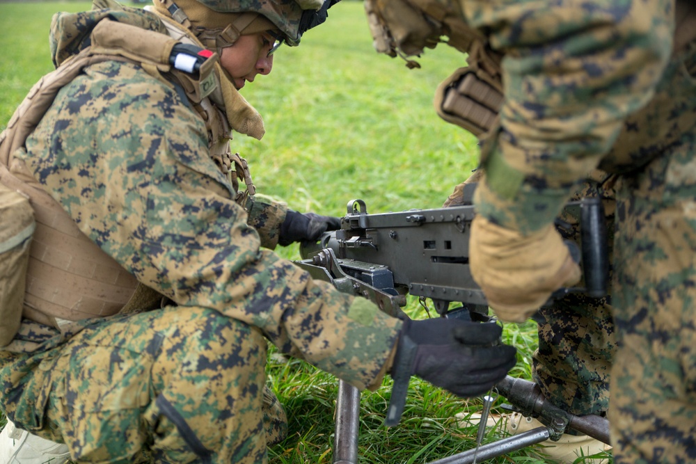 U.S. Marines with 2D Marine Division set up M777A2 Light Towed Howitzer