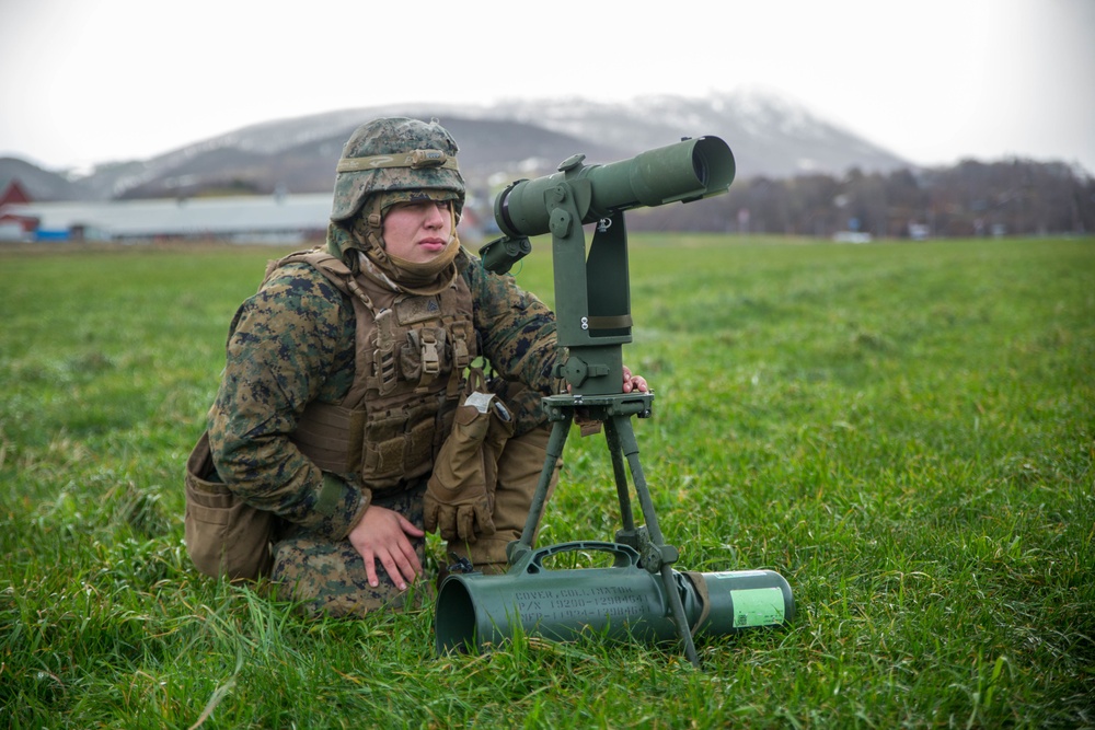 U.S. Marines with 2D Marine Division set up M777A2 Light Towed Howitzer