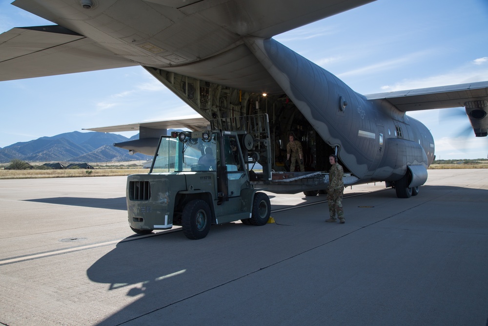 Operation Faithful Patriot C-130 Supply Transfer