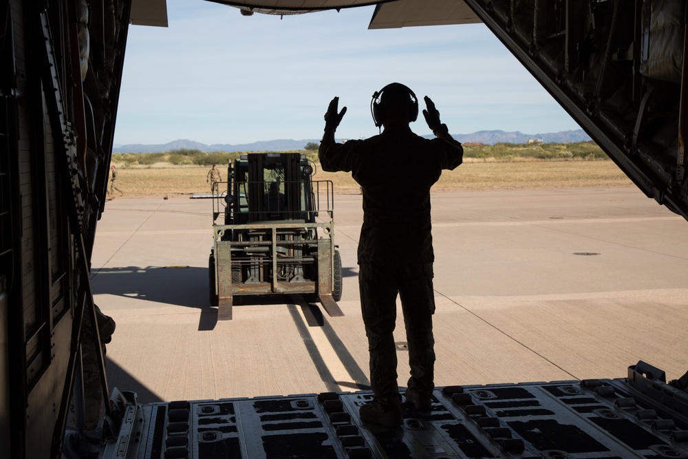 Operation Faithful Patriot C-130 Supply Transfer