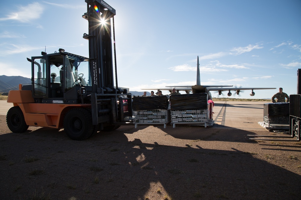 Operation Faithful Patriot C-130 Supply Transfer