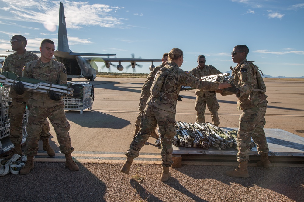 Operation Faithful Patriot C-130 Supply Transfer