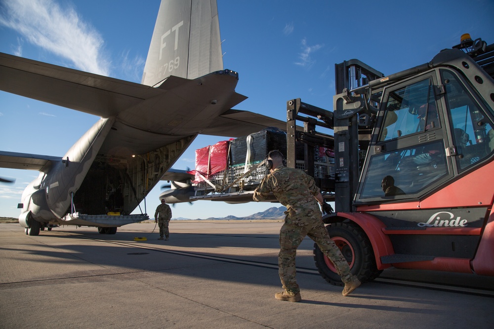 Operation Faithful Patriot C-130 Supply Transfer