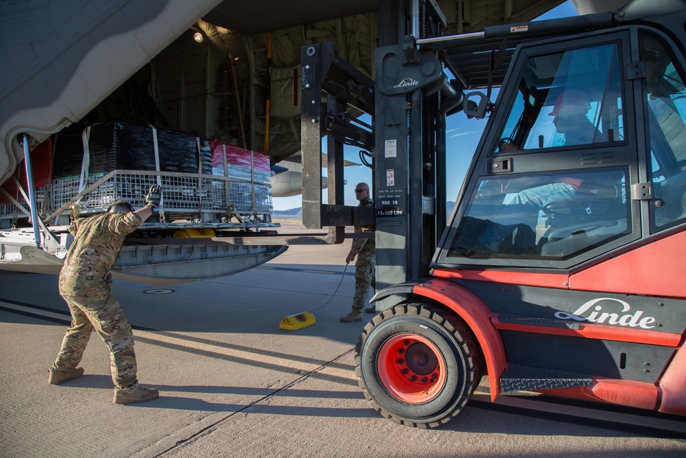 Operation Faithful Patriot C-130 Supply Transfer