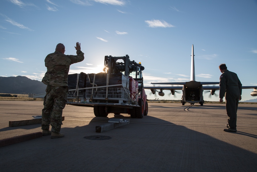 Operation Faithful Patriot C-130 Supply Transfer