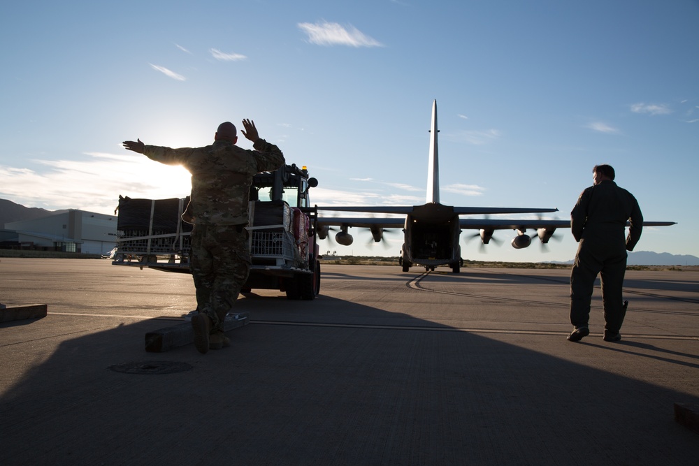 Operation Faithful Patriot C-130 Supply Transfer