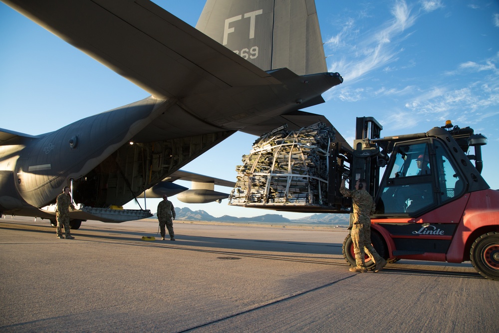 Operation Faithful Patriot C-130 Supply Transfer