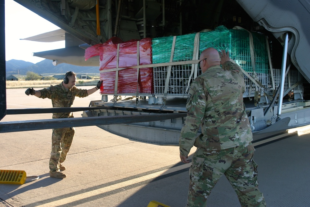 C-130 Airlifts equipment from Fort Huachuca to Davis-Monthan Air Force Base