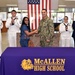 South Texas High School hosts Oath of Enlistment of Future Sailor