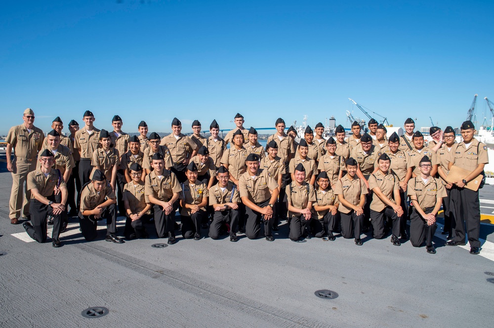Patrick Henry High School Students Tour USS Bonhomme Richard