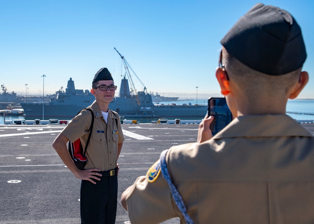 Patrick Henry High School Students Tour USS Bonhomme Richard