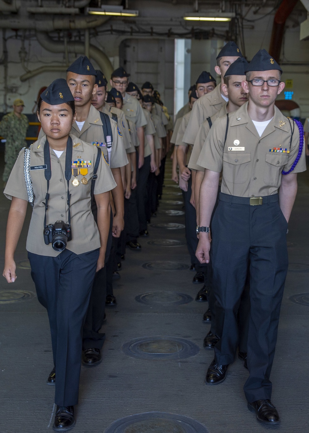 Patrick Henry High School Students Tour USS Bonhomme Richard