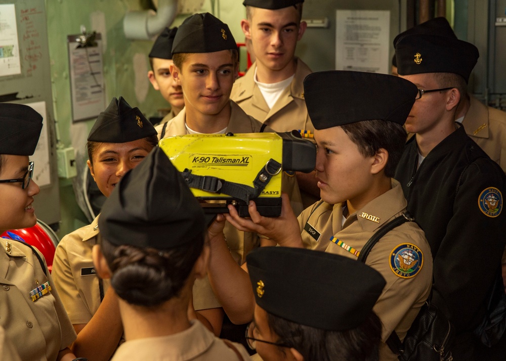 Patrick Henry High School Students Tour USS Bonhomme Richard